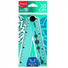 Линейка MAPED Open Up 15-30см складная полупрозрачная декорированная