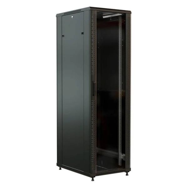 Шкаф коммутационный Wrline WR-TT-2266-DD-RAL9004 черный